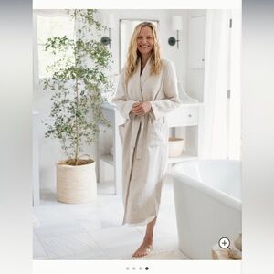 NWT JENNI KAYNE Breeze Robe, natural, size small